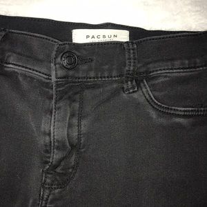 pacsun black ripped jeans